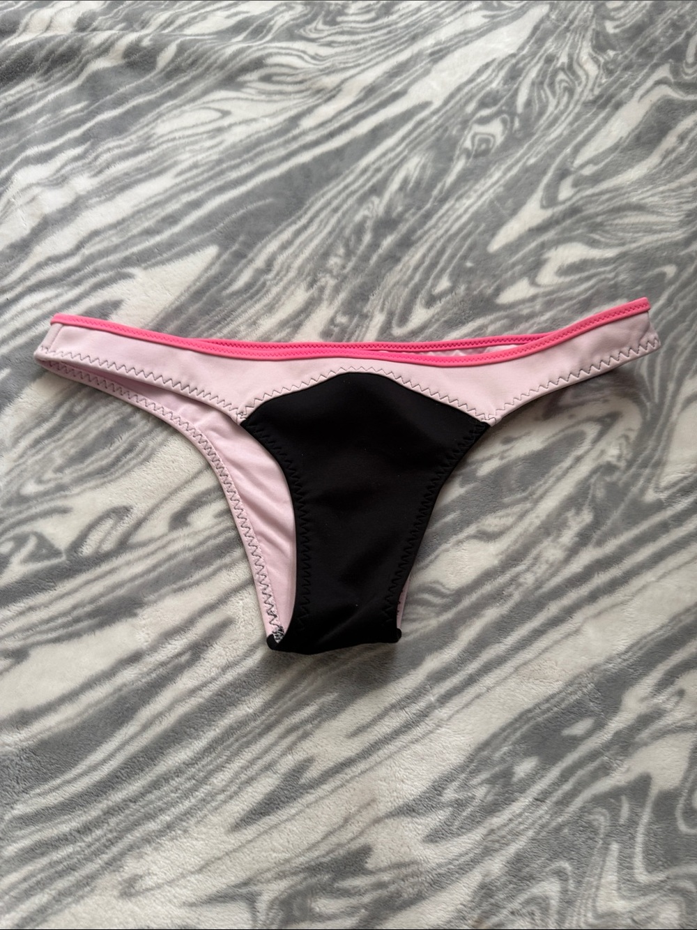 Victoria's Secret Pink, Hot Pink & Black Bikini Bottom